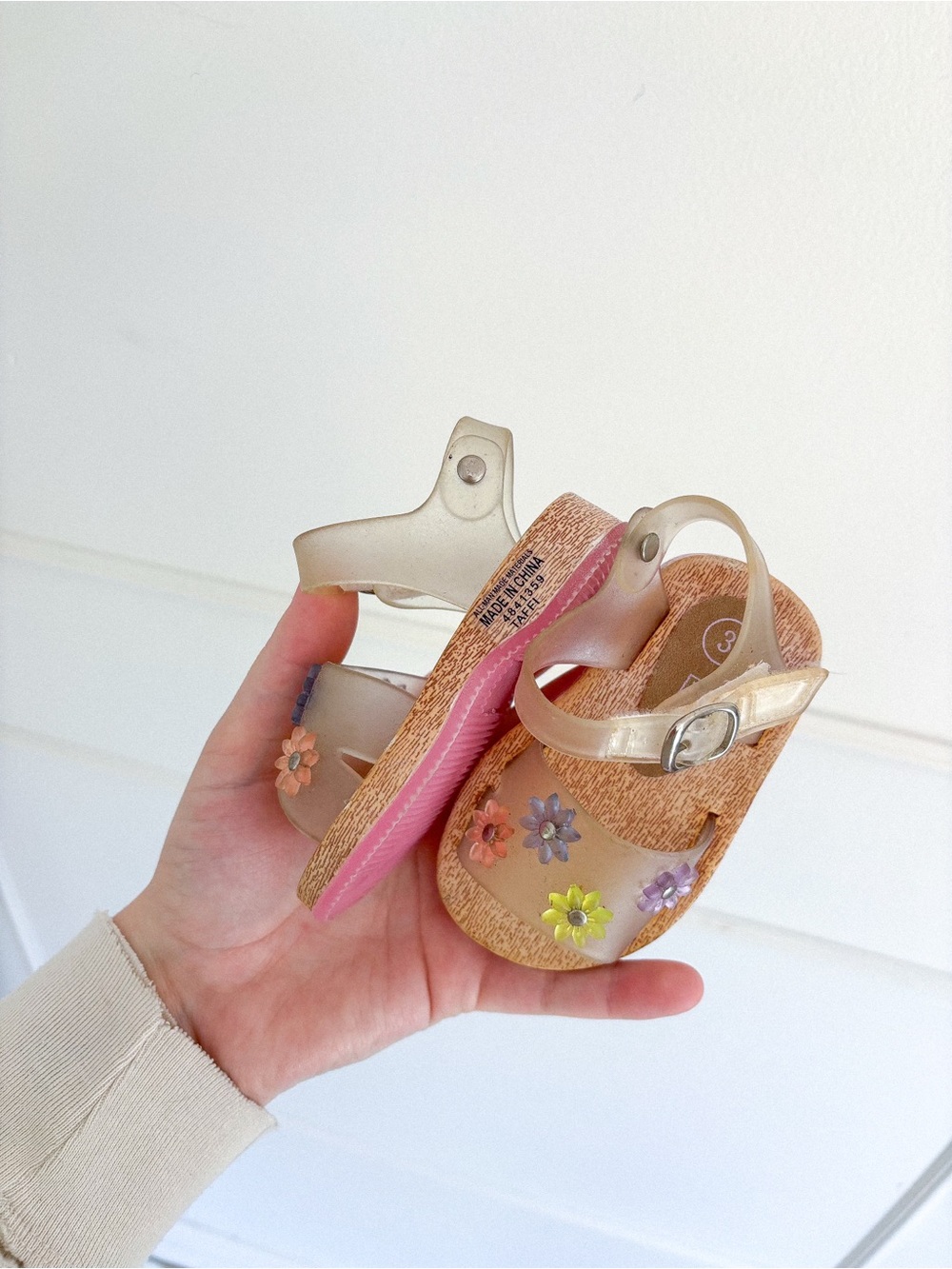 Vintage McKids Floral Jelly Sandals